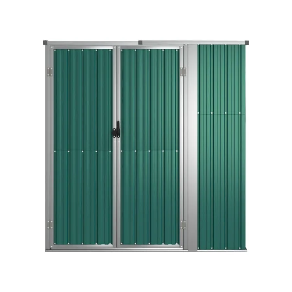 Armoire de jardin outillage verte galvanisée Armoire en métal Armoire extérieure