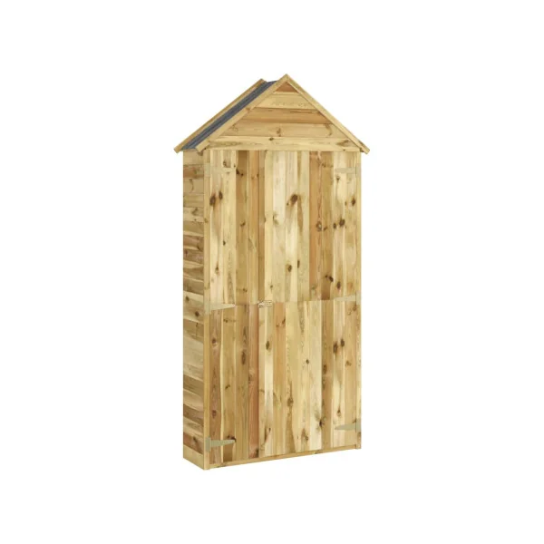 Armoire de Jardin Pin massif Abri Outils Armoire en bois Armoire Extérieure