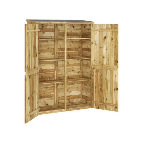 Armoire de Jardin Pin massif Armoire Outils Abri Outils Armoire en bois Armoire Extérieure