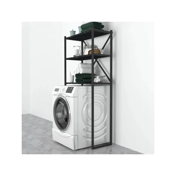 Armoire lave-linge industriel noir armoire machine à laver armoire sèche linge avec étagères