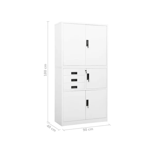 Armoire Professionnel Blanche Armoire Métallique Armoire en métal Armoire de Bureau