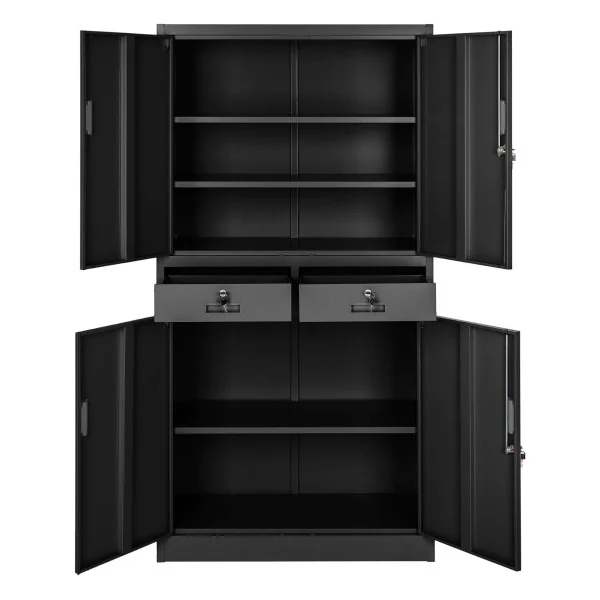 Armoire Professionnel Noir Armoire Métallique Armoire en Métal Armoire Rangement Métallique Armoire de Travail