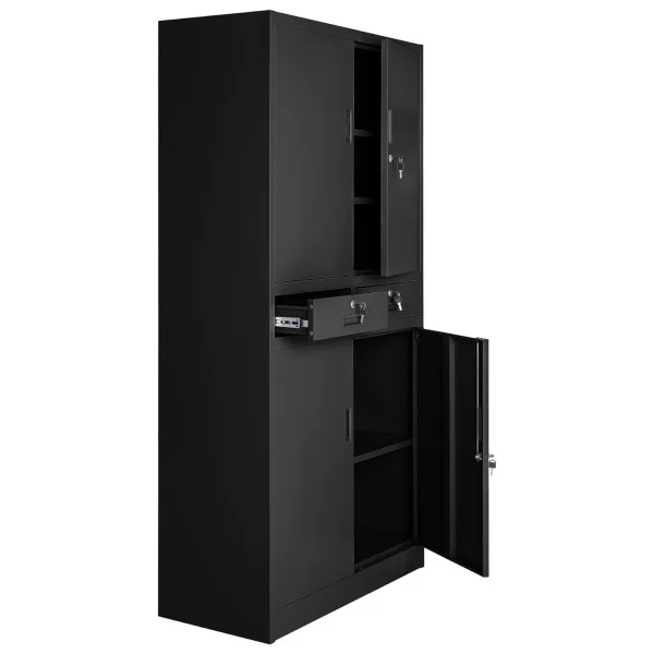 Armoire Professionnel Noir Armoire Métallique Armoire en Métal Armoire Rangement Métallique Armoire de Travail