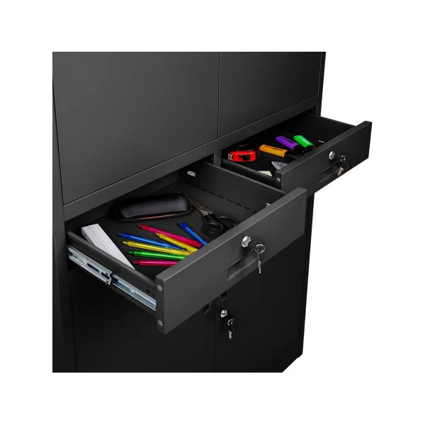 Armoire Professionnel Noir Armoire Métallique Armoire en Métal Armoire Rangement Métallique Armoire de Travail