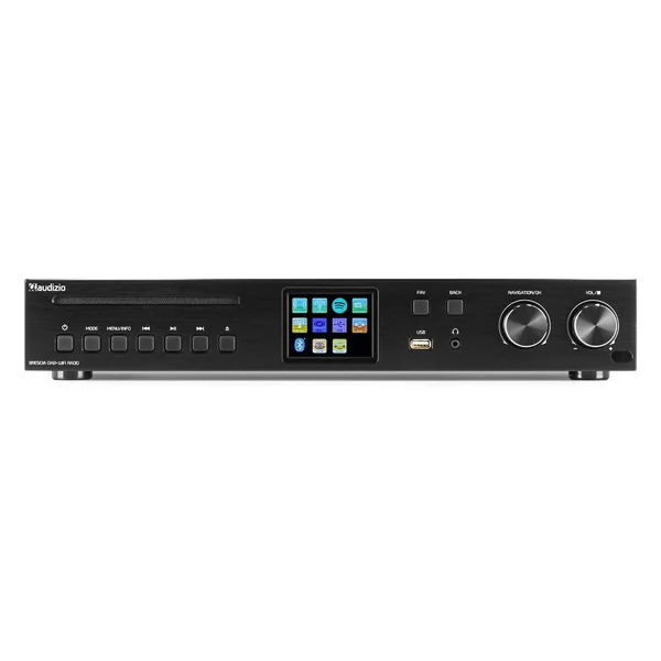 Audizio Brescia Amplificateur Hi-Fi avec Radio Internet 120W - Noir