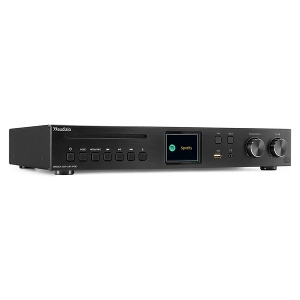 Audizio Brescia Amplificateur Hi-Fi avec Radio Internet 120W - Noir