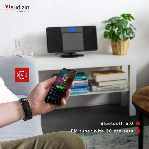 Audizio Nimes Radio Bluetooth Stéréo 50W - Noir