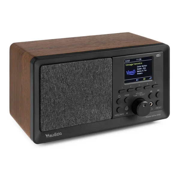 Audizio Padova Radio Réveil DAB+ avec Bluetooth - Bois