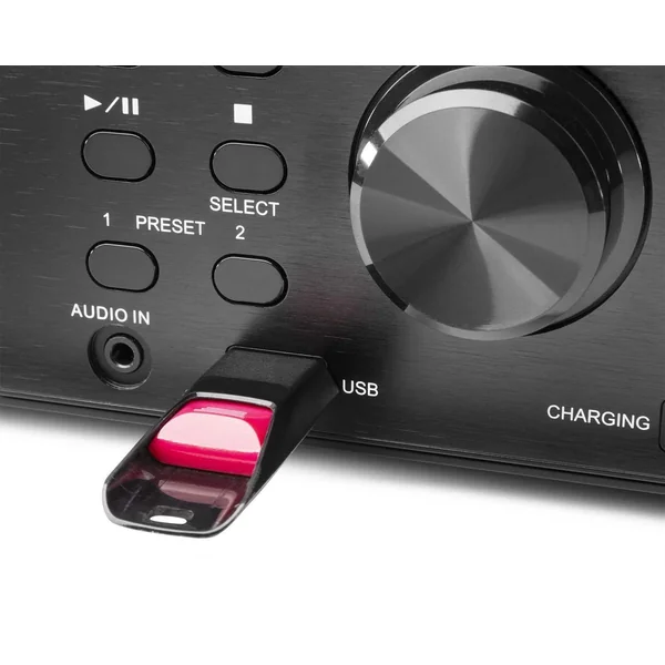 Audizio Prato Radio DAB+ et Lecteur CD avec Technologie sans Fil Bluetooth - Noir