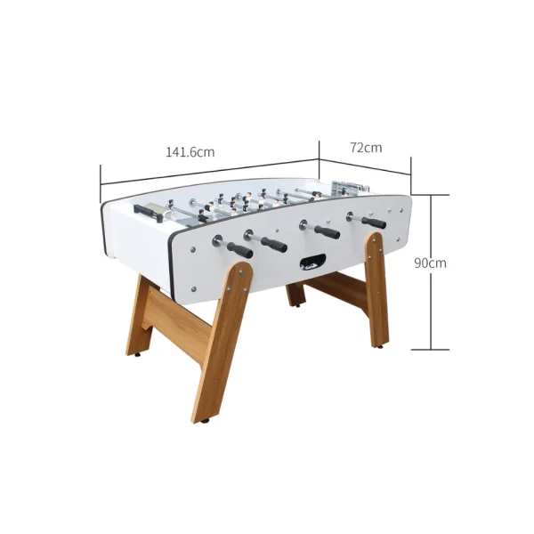 Baby Foot Moderne Bois et Blanc Baby foot de salon Table de Baby Foot joueurs en ABS