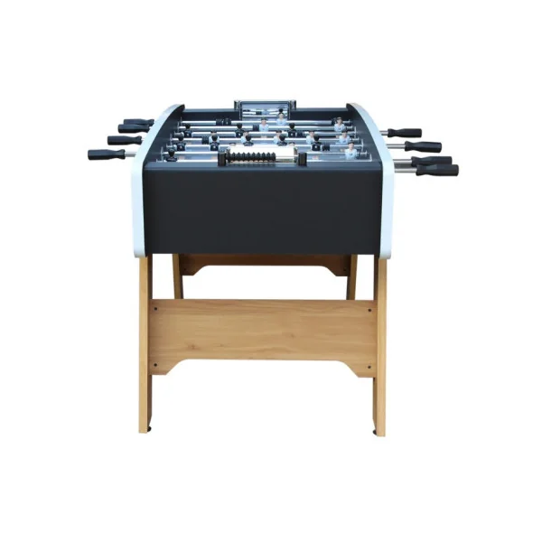 Baby Foot Moderne Bois et Noir Baby foot de salon Table de Baby Foot joueurs en ABS