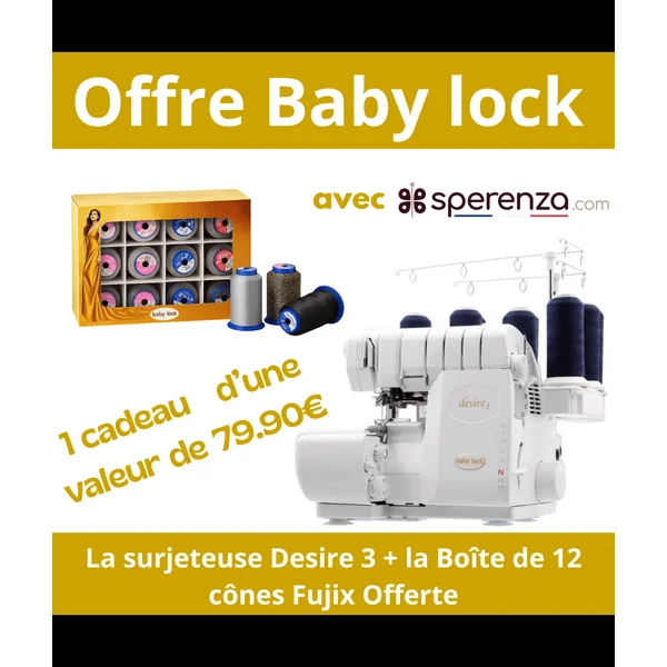 Baby Lock DESIRE 3 | Surjeteuse Recouvreuse Compacte