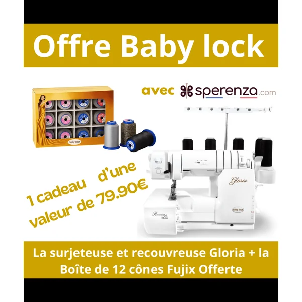 Baby Lock GLORIA | Surjeteuse Recouvreuse 88 Points
