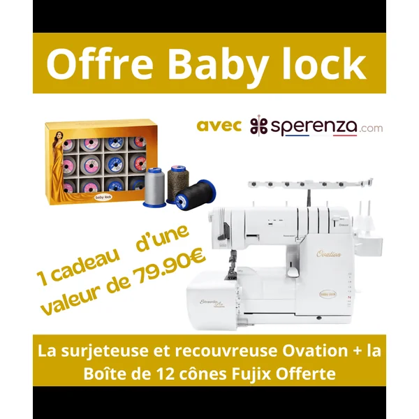 Baby Lock OVATION | Surjeteuse Recouvreuse 8 Fils