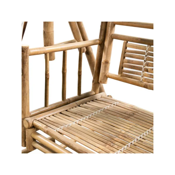 Balancelle de jardin en bambou Balancelle extérieure Banc balancelle suspendue en bambou