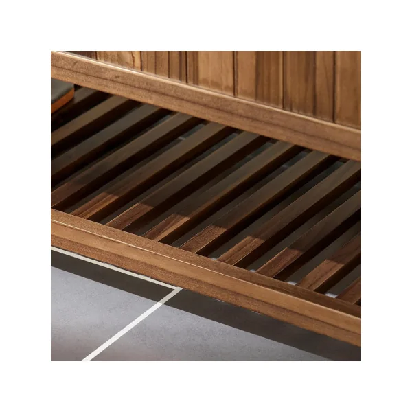 Banc chaussures Rembourré Coffre de rangement Banc d'entrée avec Etagère Chaussure Pin massif