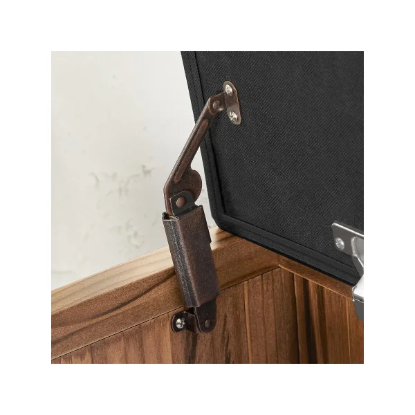 Banc chaussures Rembourré Coffre de rangement Banc d'entrée avec Etagère Chaussure Pin massif