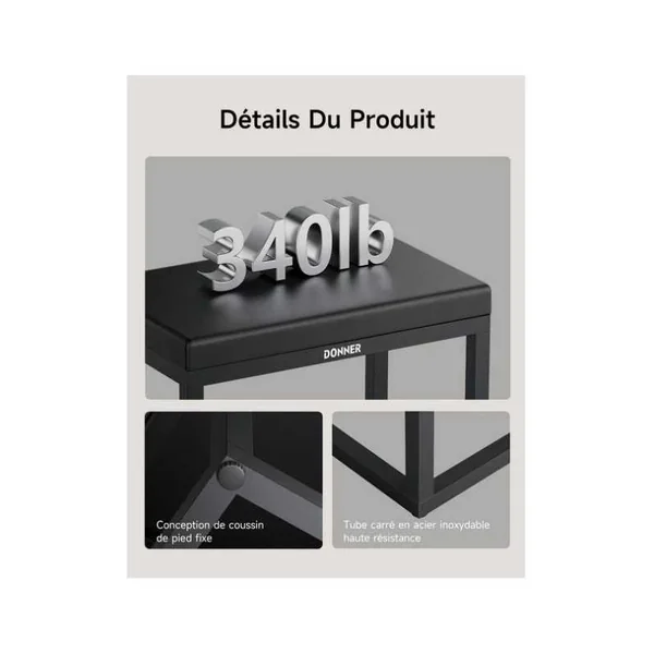 Banquette de piano Donner DKB-200