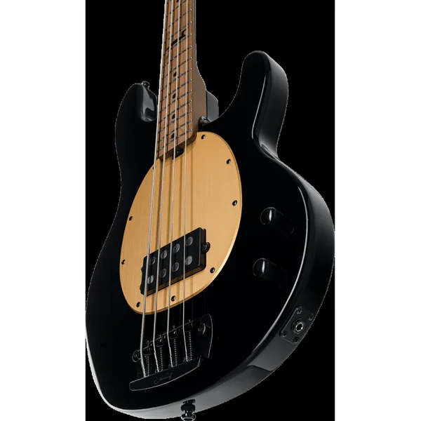 Basse Electrique STERLING BY MUSIC MAN - ST-WENTZ-BK-M2 - Artist Series - Black - Golden Pickguard - Pete Wentz Signature