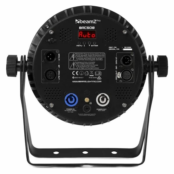 Beamz BAC509 LED Projecteur PAR - 12x LED 10W, Boitier Aluminium avec Télécommande