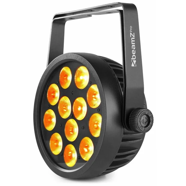 Beamz BAC509 LED Projecteur PAR - 12x LED 10W, Boitier Aluminium avec Télécommande
