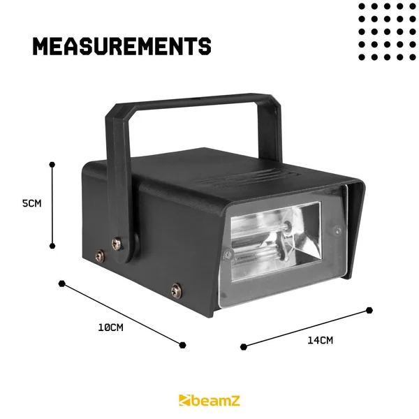 Beamz BMS50 Mini Stroboscope 25W