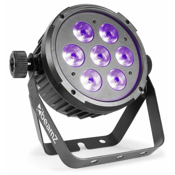 BeamZ BT280 - Projecteur FlatPAR, 7x LED RGBAW-UV, 10W par LED avec Télécommande