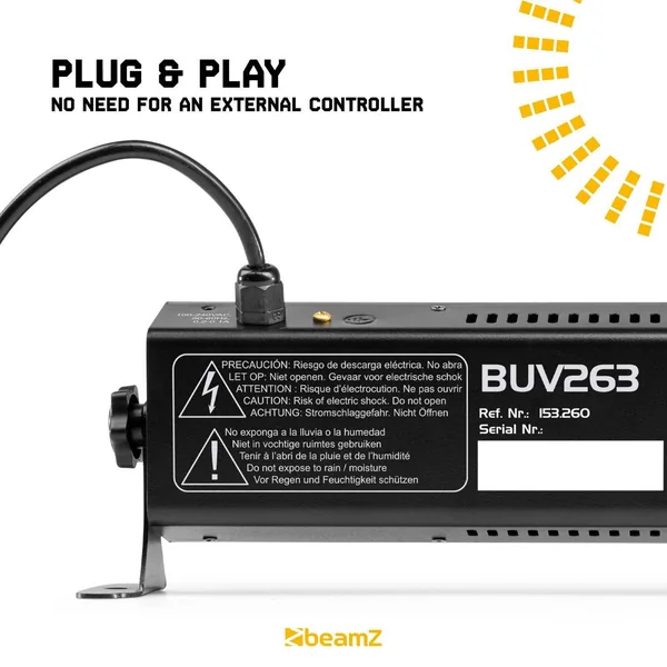 BeamZ BUV 263 Barre LED UV - 2x 6 LED UV