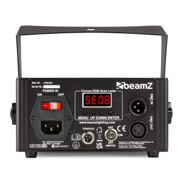 BeamZ Corvus Laser DJ Multicolore RGB avec Télécommande