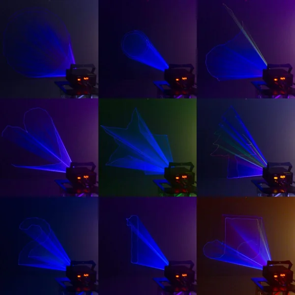 BeamZ Corvus Laser DJ Multicolore RGB avec Télécommande