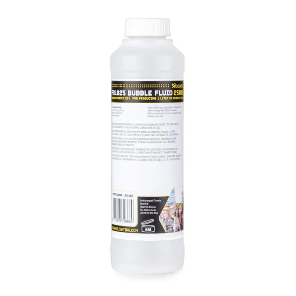 BeamZ FBL025 Liquide Concentré pour Machine à Bulles 250 mL