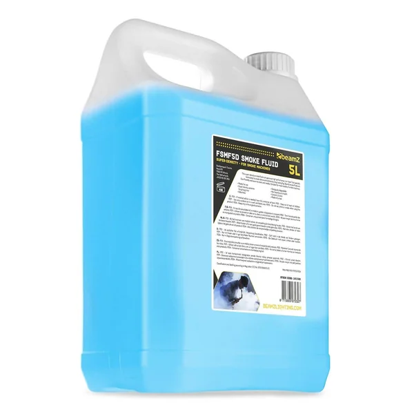 BeamZ FSMF5D - Liquide pour Machine à Fumée 5L - Très Haute Densité, Long Temps de Suspension