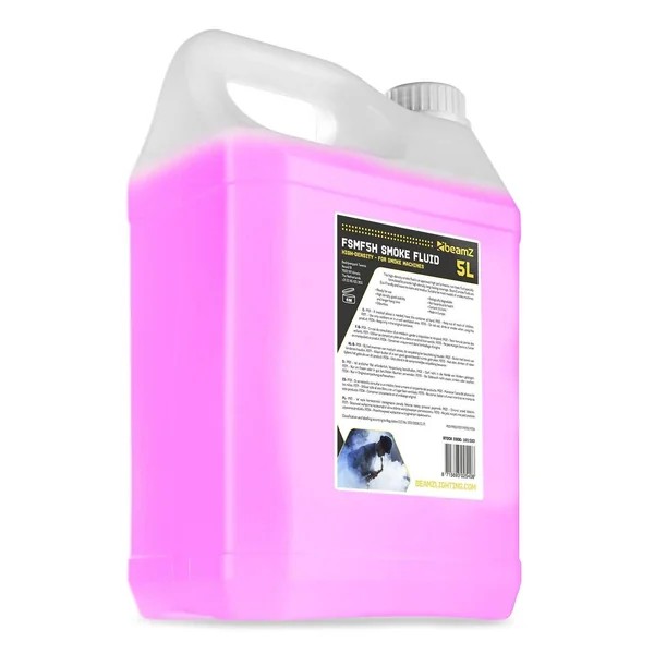 BeamZ FSMF5H - 4x 5L de Liquide pour Machine à Fumée - Rose