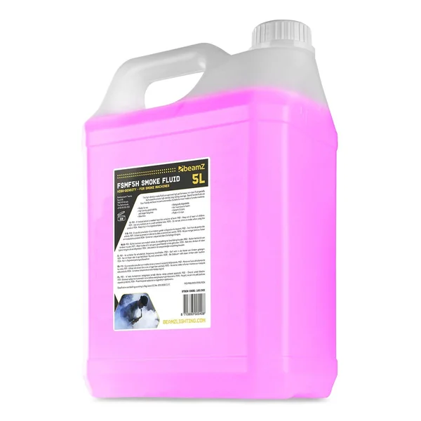 BeamZ FSMF5H - 4x 5L de Liquide pour Machine à Fumée - Rose