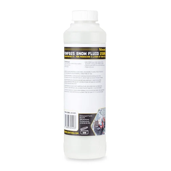 BeamZ FSNF025 - Liquide Concentré à diluer pour Machine à Neige - 250mL pour 5L