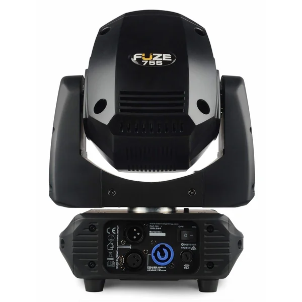 BeamZ FUZE75S - 2 Lyres Spot LED avec Flightcase 75W, Mode DMX, Roue 6 Gobos, 8 Couleurs + Blanc