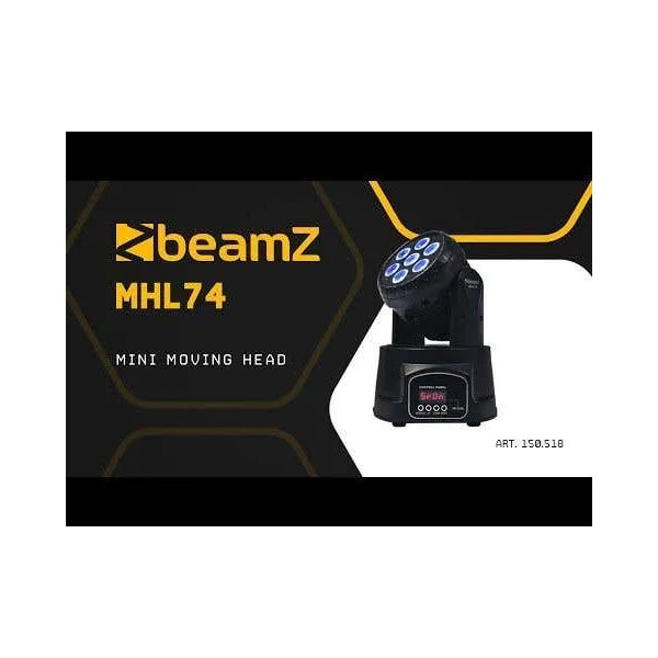 BeamZ Kit de Jeu de Lumière Set Éclairage de Scène avec 2 Lyres - moving heads Mini Wash + Sac de Transport