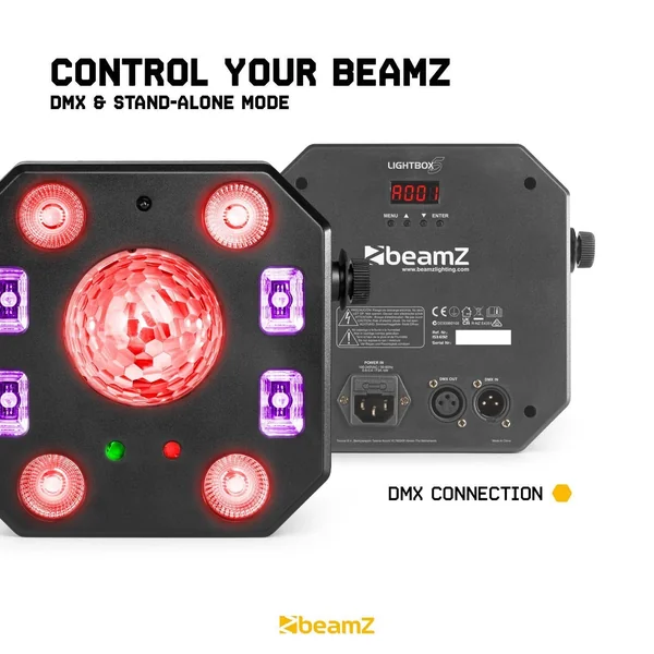 BeamZ Lightbox5 - Projecteur Lumineux 5 en 1 avec Laser