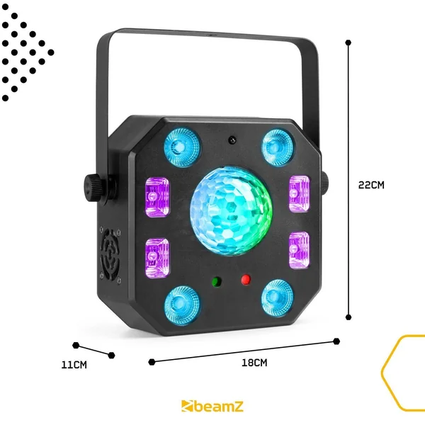 BeamZ Lightbox5 - Projecteur Lumineux 5 en 1 avec Laser