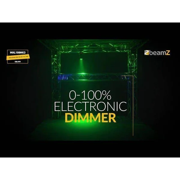 BeamZ MHL108MK4 - Mini Lyre Wash, 18x LEDs RGB 3W, Mode DMX