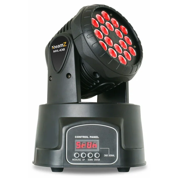 BeamZ MHL108MK4 - Mini Lyre Wash, 18x LEDs RGB 3W, Mode DMX