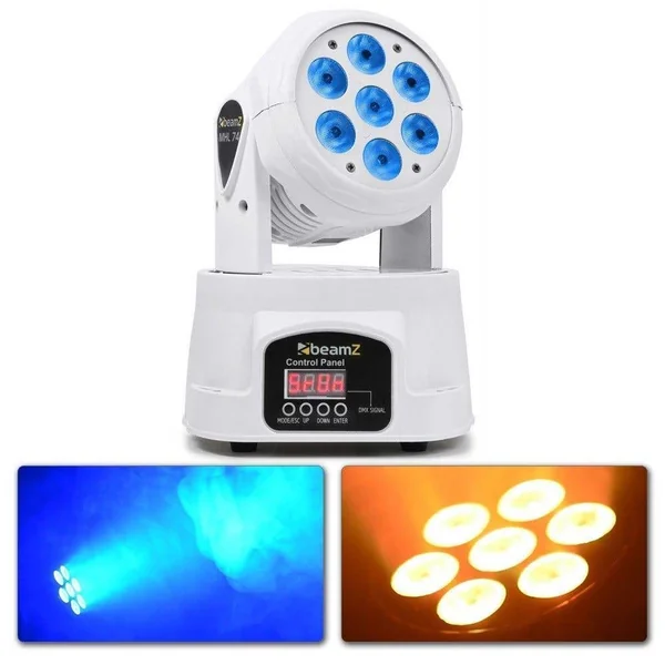 BeamZ MHL74 - 4x Lyres Wash 7x LED RGBW 10W - Blanc