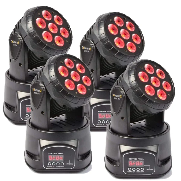 BeamZ MHL74 - 4x Lyres Wash 7x LED RGBW 10W