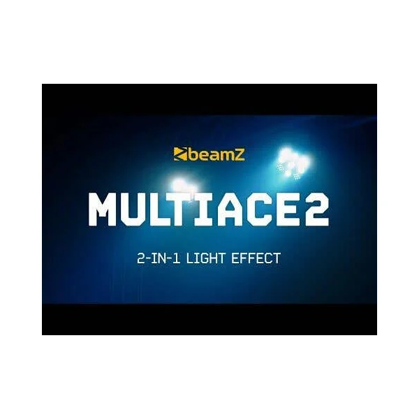 BeamZ MULTIACE2 Jeux de Lumière 2 en 1 RGB - Projecteur UV et Stroboscope