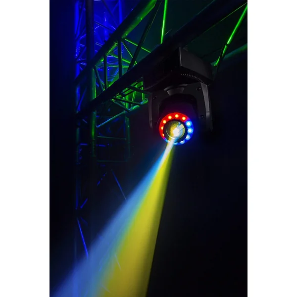 BeamZ Panther 35 - Lyre Spot avec Anneau de LEDs, 35W, Mode DMX, 7 Couleurs + Blanc