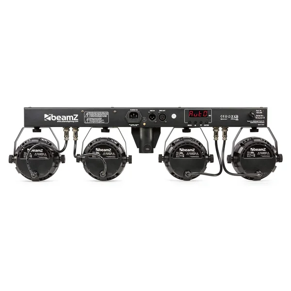 BeamZ Partybar3 - 4x Projecteurs PAR avec Magic Ball, Mode DMX, avec Télécommande