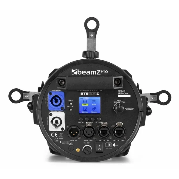 BeamZ Pro BTS300Z - Projecteur de Poursuites à LED 300 Watts, Mode DMX - Blanc