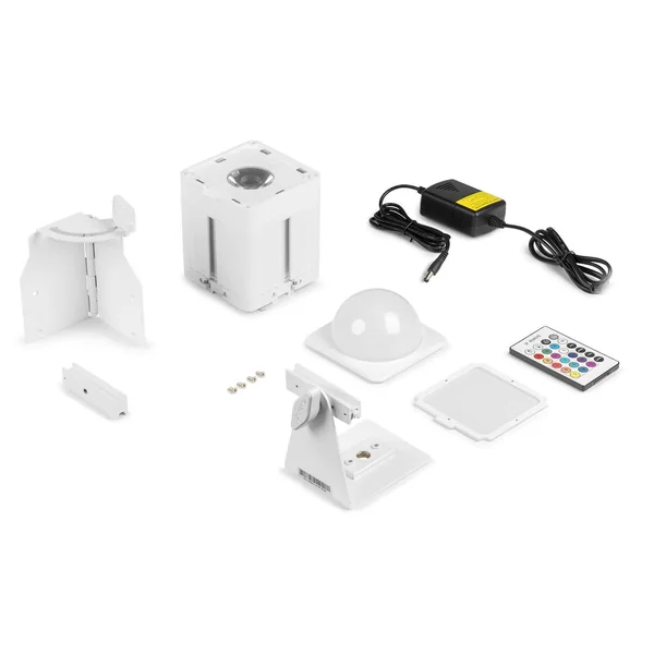 BeamZ Pro KUBE20WH - Projecteur PAR LED sur Batterie IP65 Uplight WDMX 20 Watts - Blanc