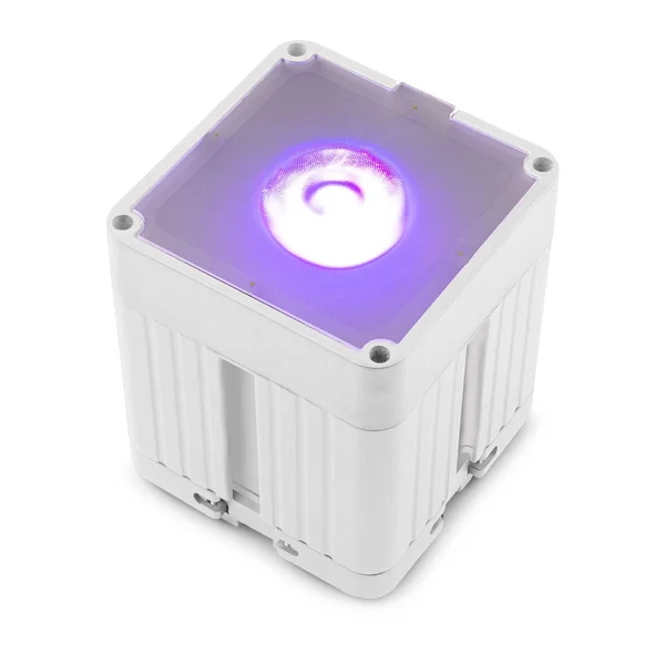 BeamZ Pro KUBE20WH - Projecteur PAR LED sur Batterie IP65 Uplight WDMX 20 Watts - Blanc