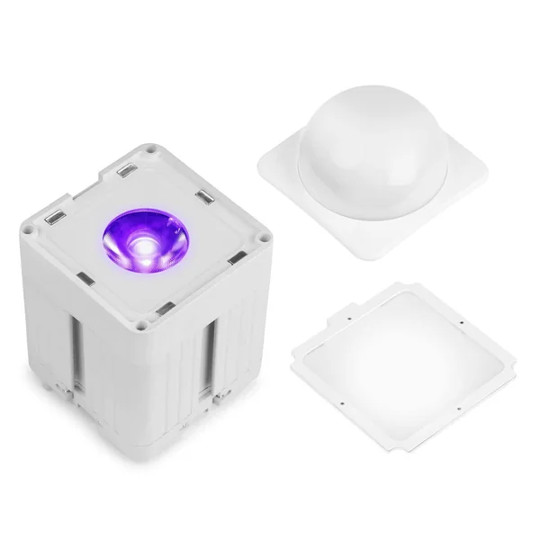 BeamZ Pro KUBE20WH - Projecteur PAR LED sur Batterie IP65 Uplight WDMX 20 Watts - Blanc